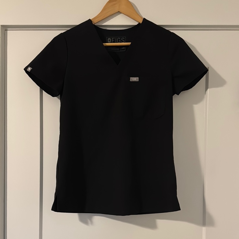 Figs Catarina women’s black scrub top XXS